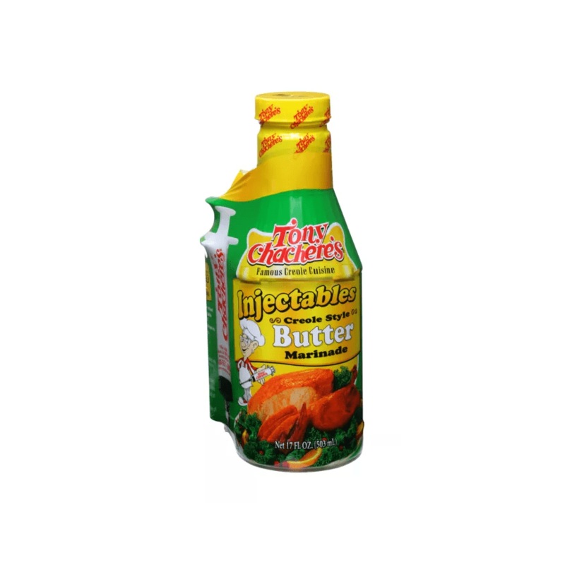 Tony Chachere’s Creole Style Butter Injectable Marinade and Injector 17 oz