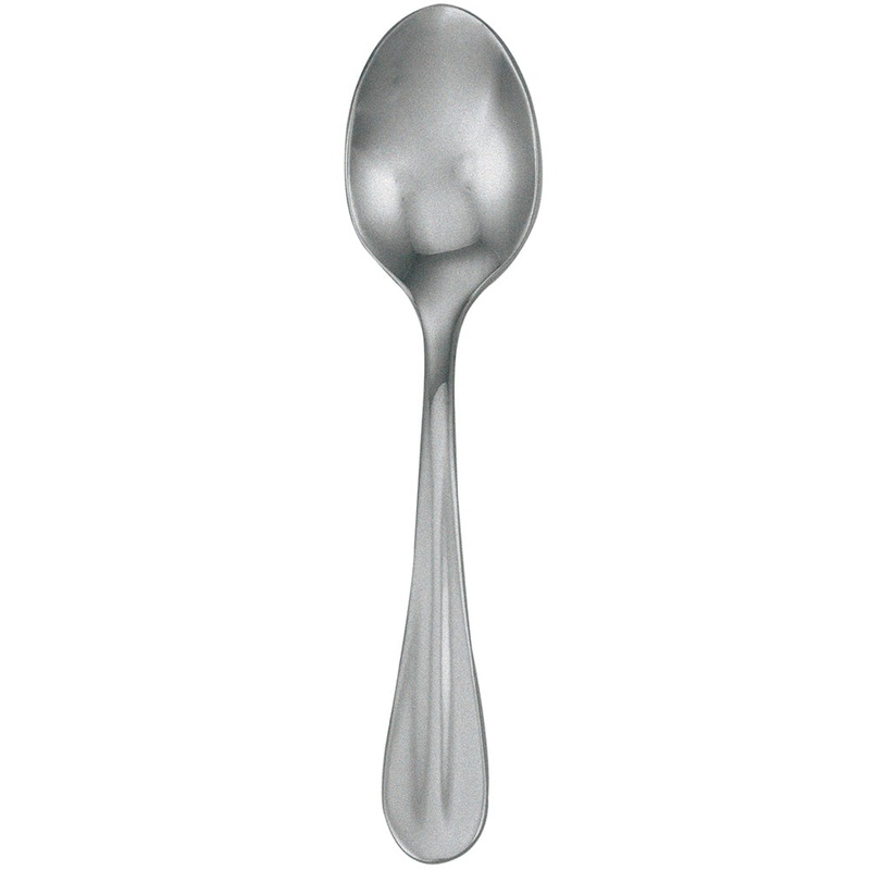 Walco 9429FS Lancer 4 3/8″ 18/10 Fieldstone Finish Stainless Steel Extra Heavy Weight Demitasse Spoon – 12/Pack