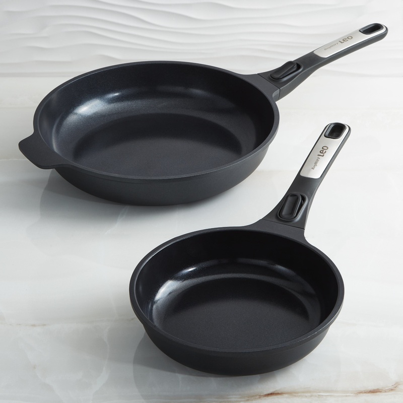 BergHOFF Leo Phantom 2pc Nonstick Ceramic Fry Pan Set, Recycled