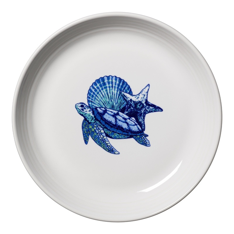 Coastal Turtle Coupe 8 1/2 Inch Luncheon Bowl 26 OZ