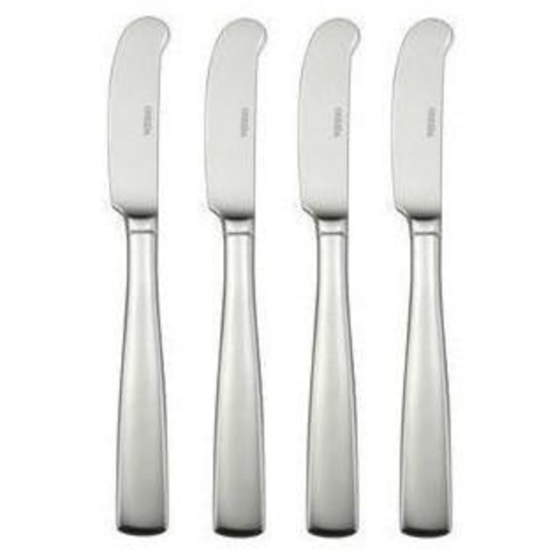 Oneida Andorra Set of 4 Butter Spreaders Quality 18/10 Stainless