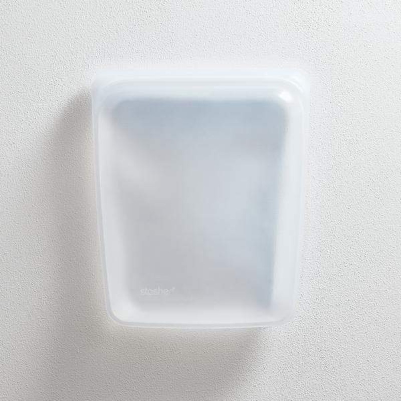 Stasher Reusable Silicone Half-Gallon Bag Clear