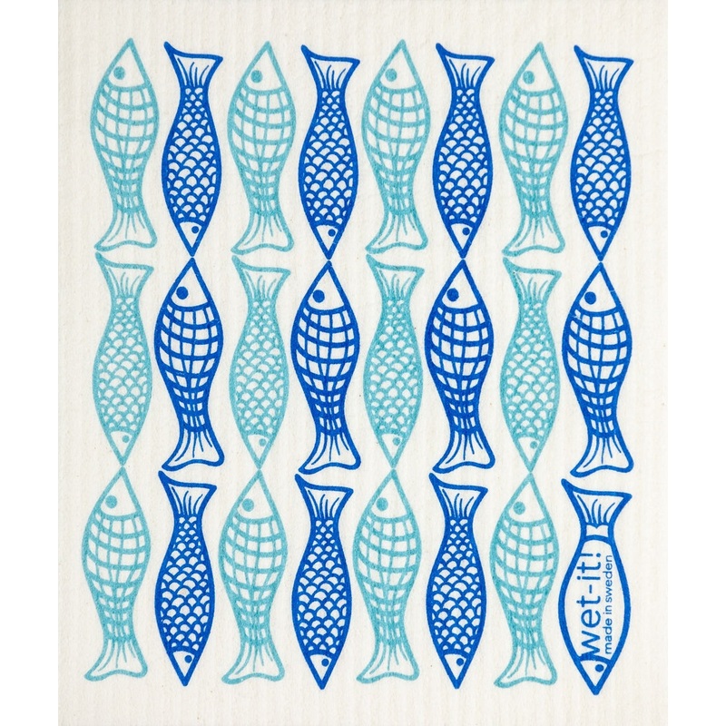 Wet-it! Swedish Dishcloth – Catch of the Day