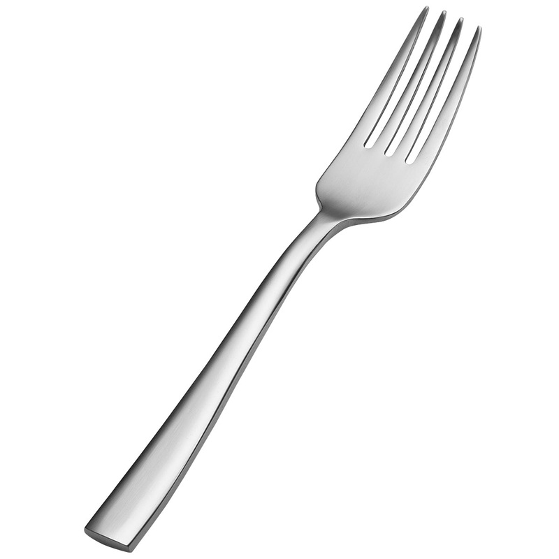 Bon Chef SBS3007 Manhattan 6 3/4″ 18/0 Extra Heavy Weight Bonsteel Salad Fork – 12/Pack