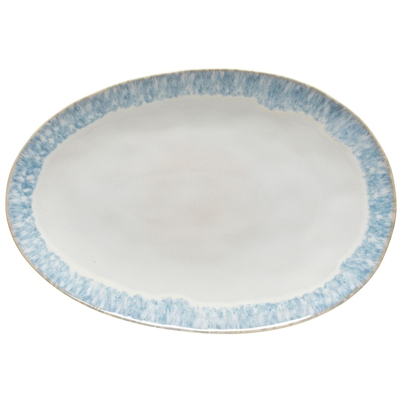Brisa Oval Platter 16″ – Ria Blue