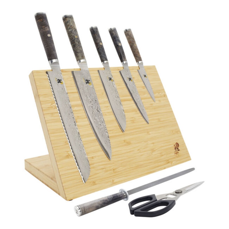 Miyabi Black – 8-pc, Knife block set, Brown