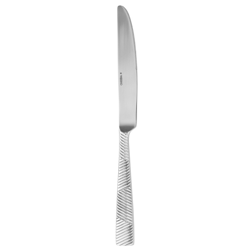Oneida T389KDTF Cheviot 9 1/2″ 18/10 Stainless Steel Extra Heavy Weight Table Knife – 12/Pack