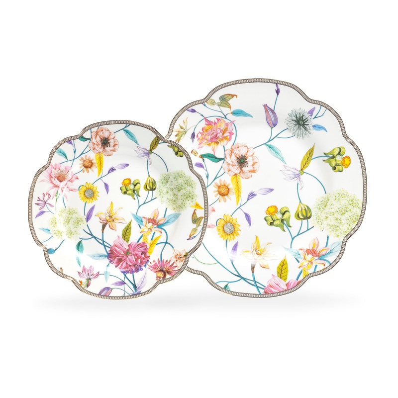 Spring Flowers Fine Porcelain Dessert/Dinner Plate