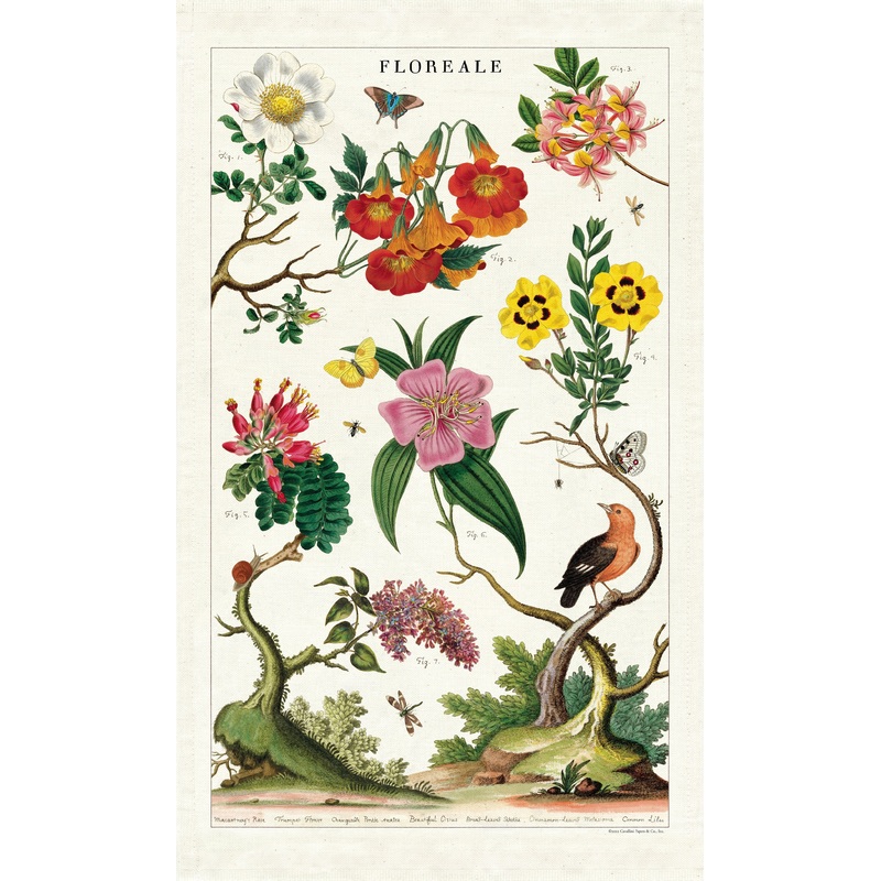 Cavallini & Co.  Tea Towel – Floreale