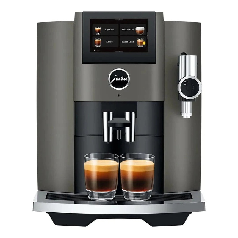 Jura S8 Super Automatic Coffee & Espresso Machine 15755 (Dark Inox)
