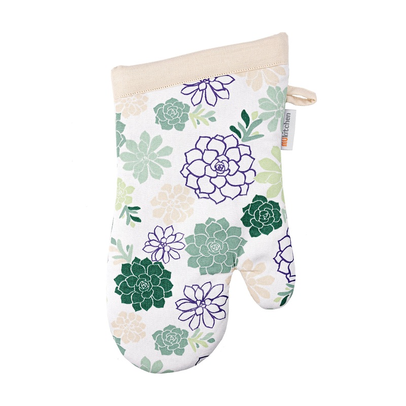 Mu Kitchen Oven Mitt- Succulents