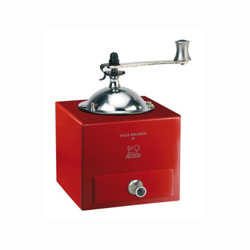 Peugeot Oliver Roellinger Chili Red – Beech Wood – Stainless Steel Pepper Mill – 13cm/5.25″