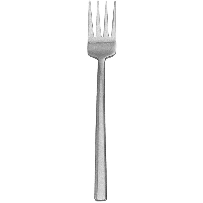 Walco 1206FS Erik 6 7/8″ 18/10 Fieldstone Finish Stainless Steel Extra Heavy Weight Salad Fork – 12/Pack