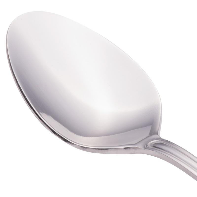 Walco 6601 Saville 6 1/4″ 18/0 Stainless Steel Heavy Weight Teaspoon – 12/Pack