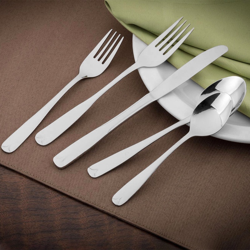 Walco 8405 Olde Towne 7 3/4″ 18/0 Stainless Steel Medium Weight Dinner Fork – 12/Pack
