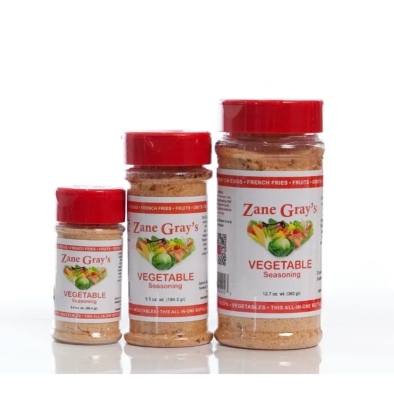 Zane Gray’s Vegetable Seasoning, Multiple Sizes