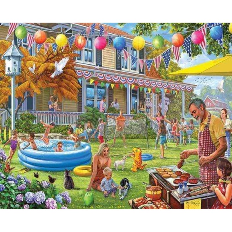 Backyard BBQ 1,000-Piece Puzzle