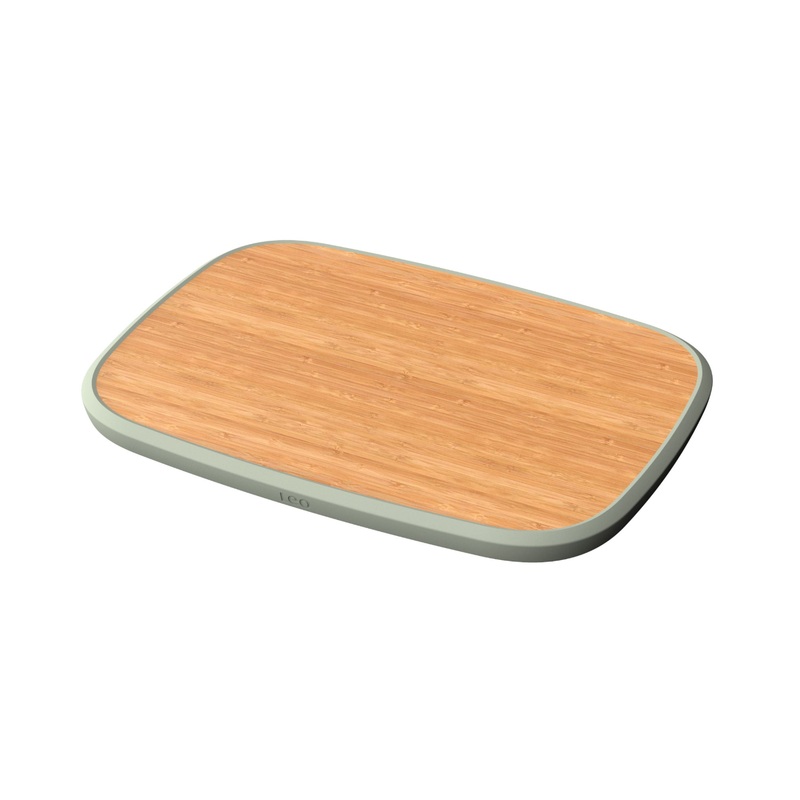 BergHOFF Balance Bamboo Large Cutting Board 14.5″, Recycled Material, Green