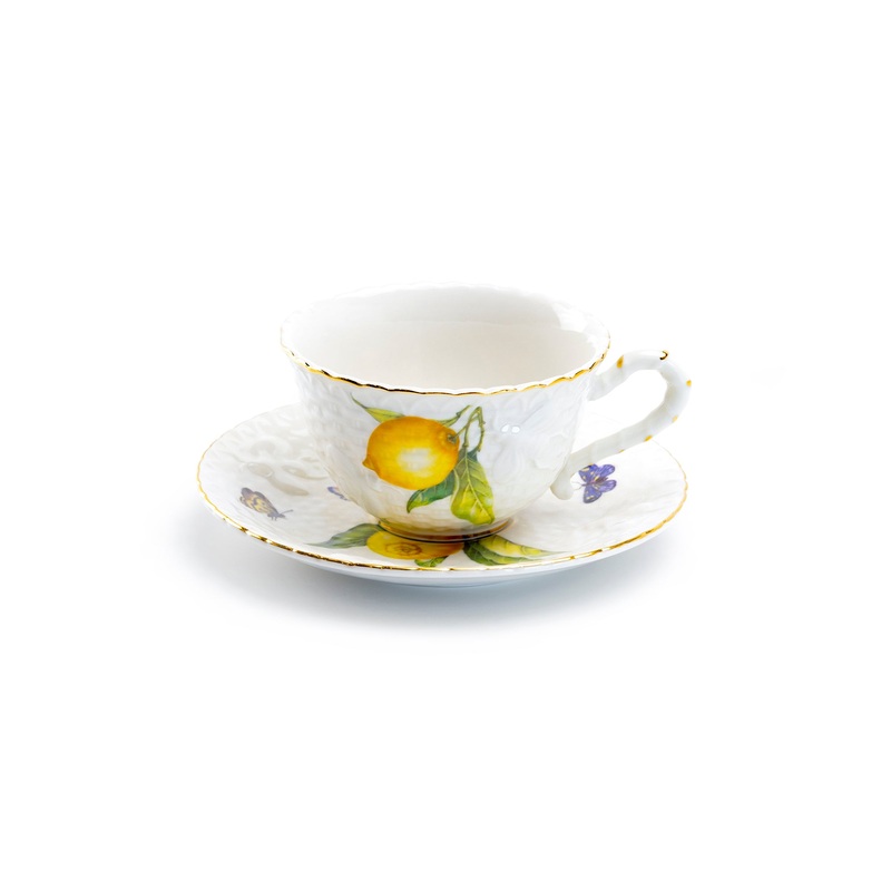 Lemon Bee Fine Porcelain Cup and Saucer – CLEARANCE