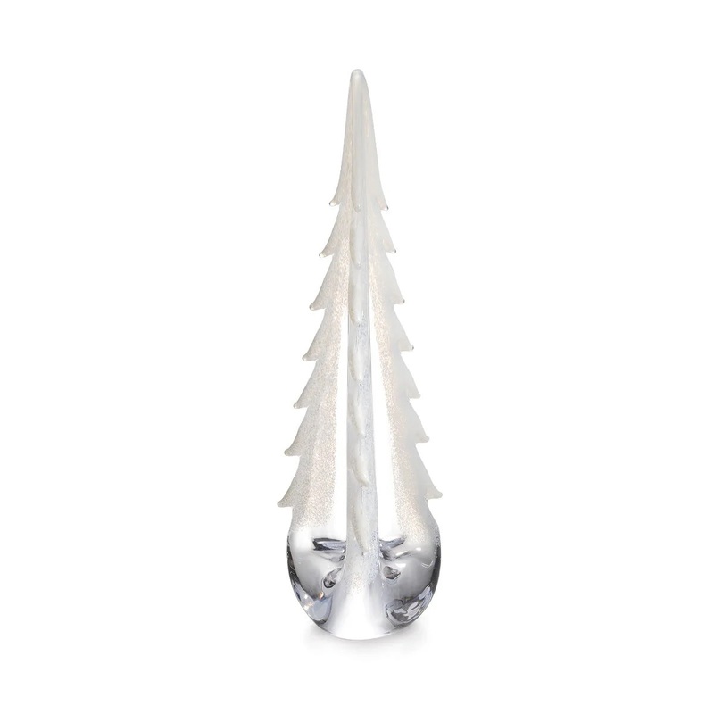 Simon Pearce Snowy Branches Evergreen 20″