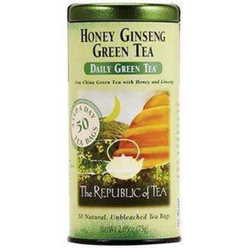 The Republic of Tea Honey Ginseng Green Tea Bags