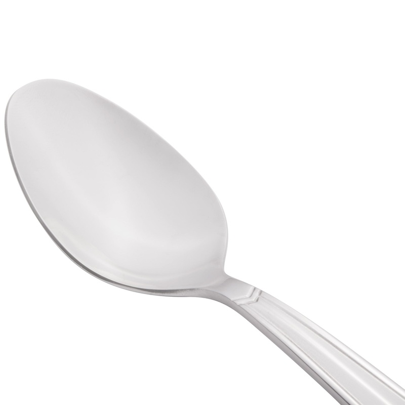 World Tableware 146 001 Vermont 6 1/8″ 18/0 Stainless Steel Heavy Weight Teaspoon – 12/Pack