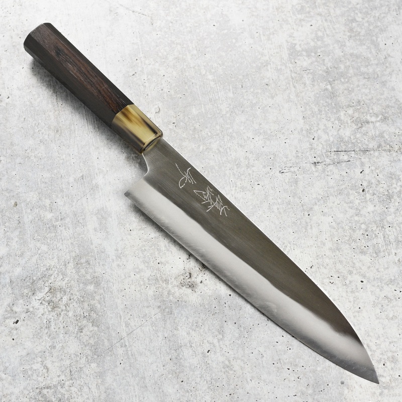 Mazaki Shirogami #2 Migaki 9.4″ Gyuto