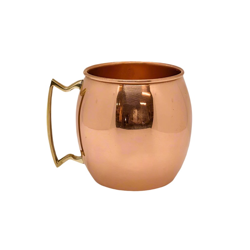 Shiny Copper Barrel Mug