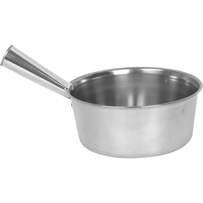 2  Quart Water Ladle Stainless Steel Body with Welded Handle- Steel Dipper Water Ladle Soup Ladle Spoon Long Handle Water Scoop Cup Household Accessories Home Kitchen