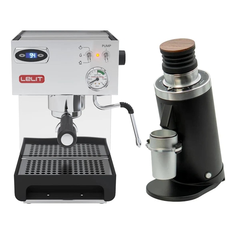 Lelit Anna 2 PL41TEM Espresso Machine with PID and DF64 Gen 2 w/ DLC Burrs (Black) Bundle