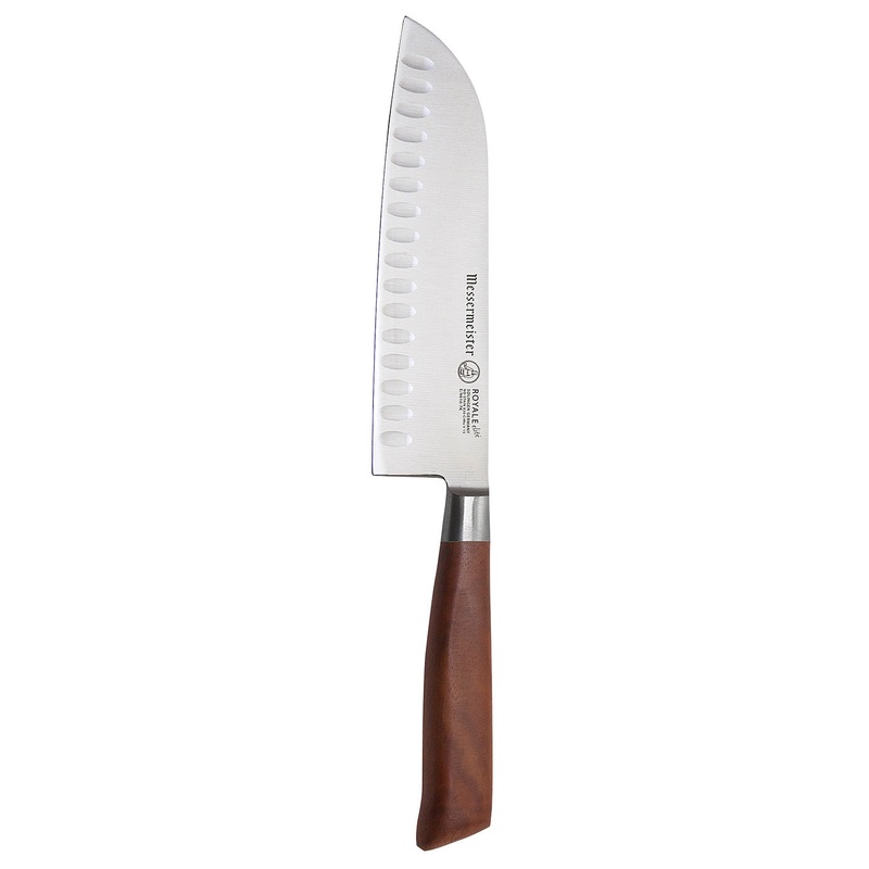 Messermeister Royale Elite 7-Inch  Kullenschliff Santoku Knife