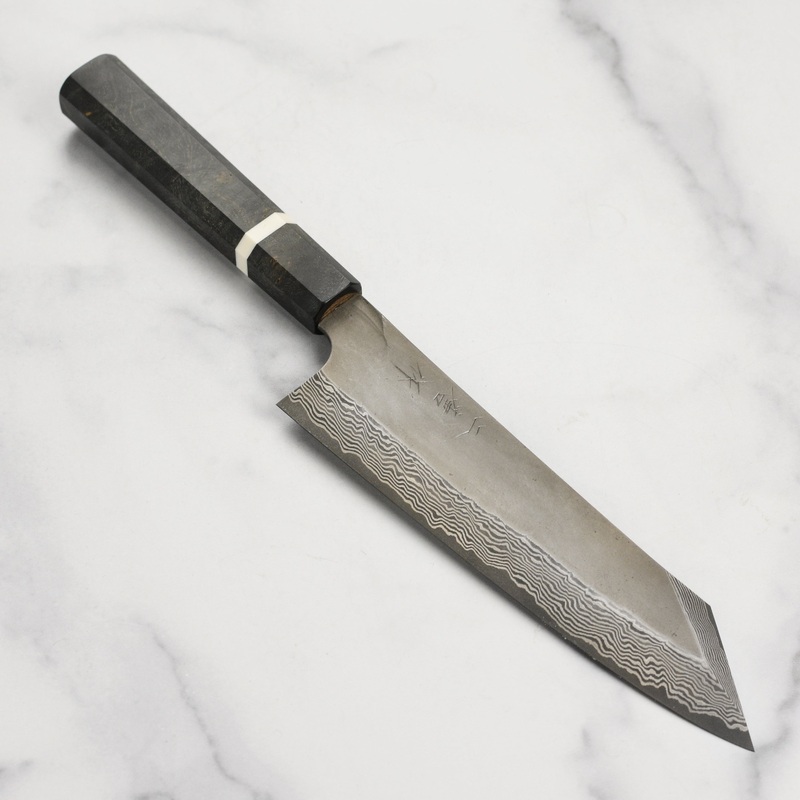 Nigara Ginsan Kurozome Damascus 8.25″ Kiritsuke