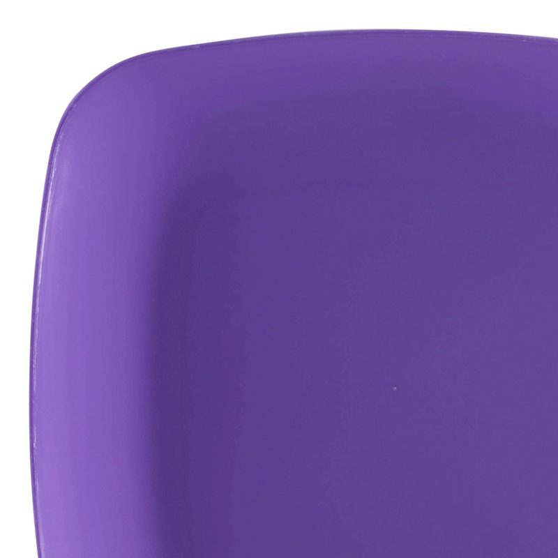 Purple Flat Rounded Square Disposable Plastic Appetizer/Salad Plates (7.25″)