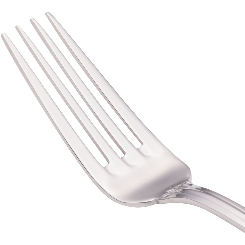 Walco 95051 Sentry 8 1/8″ 18/10 Stainless Steel Extra Heavy Weight European Table Fork – 12/Pack