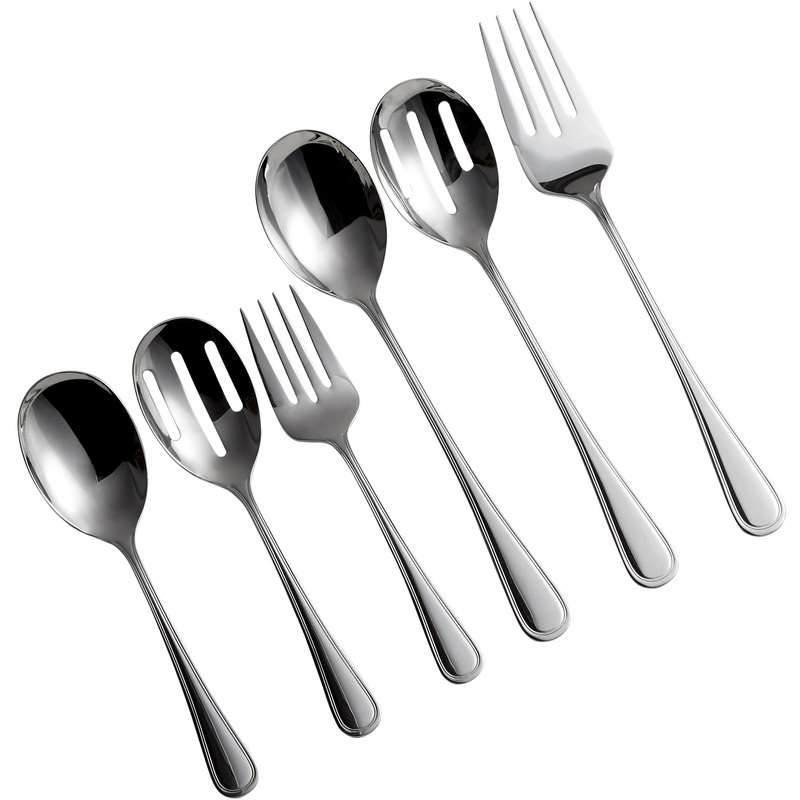 Acopa Edgeworth 11 1/4″ 18/8 Stainless Steel Extra Heavy Weight Slotted Spoon