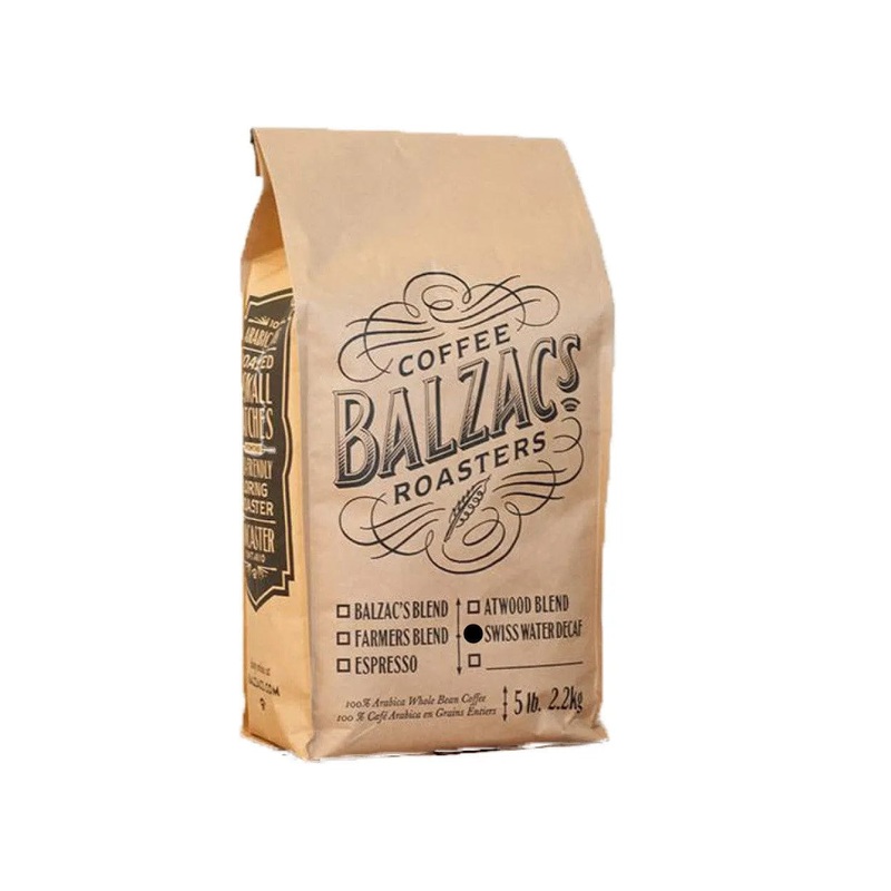 Balzac’s Decaf Swiss Water Process Whole Bean Coffee (5 lb)