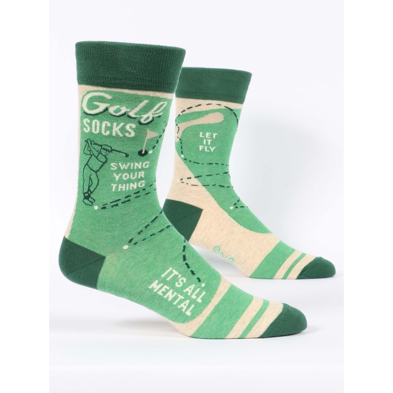Blue Q Men’s Crew Socks – Golf