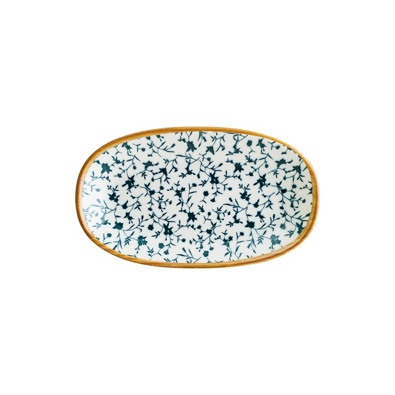 Calif 13″ x 7.5″ x h:1.5″ Oval Decorated Porcelain Platter