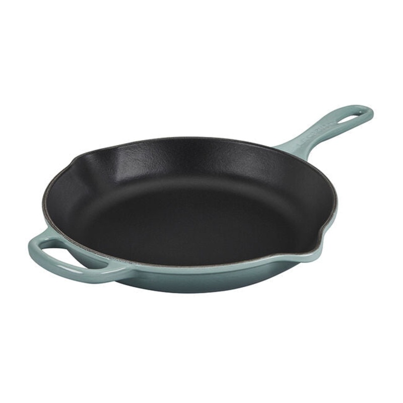 Le Creuset 10.25″ Iron Handle Skillet – Sea Salt