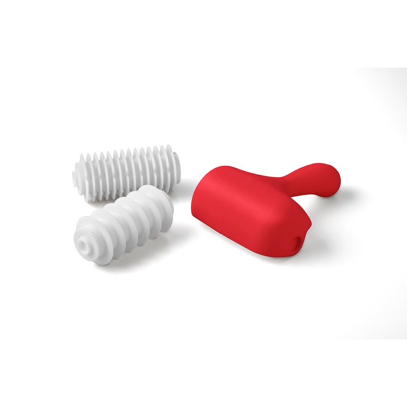 Talisman Designs Interchangeable Pastry Dough Cutter Set, Set of 2, Red