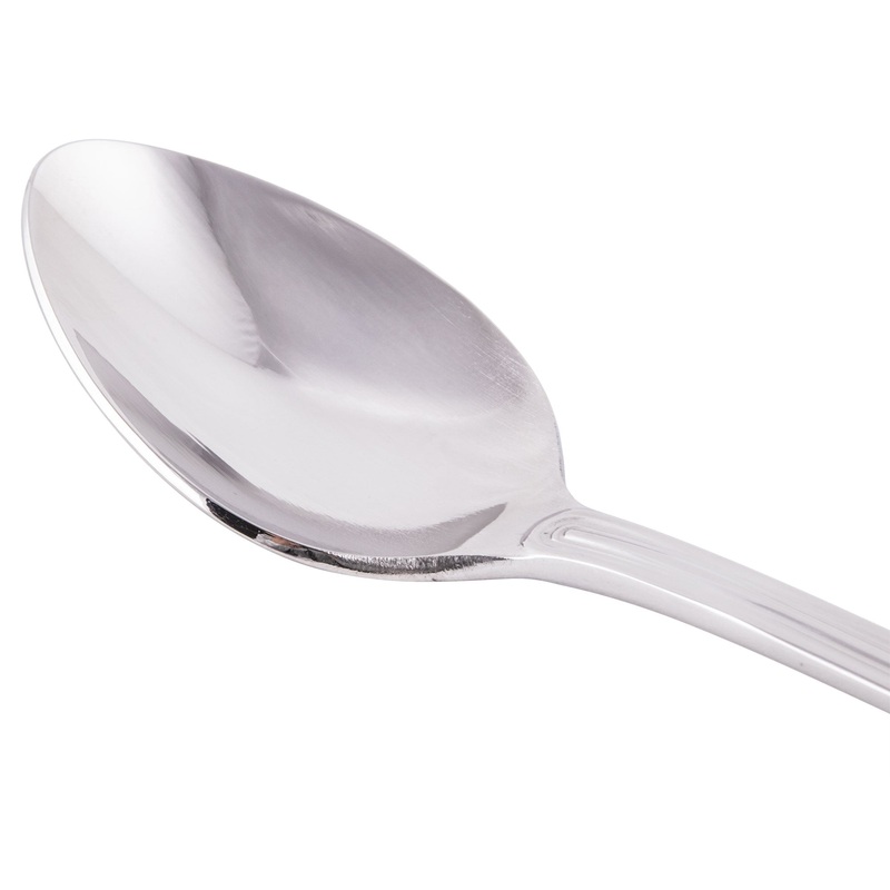 World Tableware 101 021 Classic Rim II 7 3/8″ 18/8 Stainless Steel Extra Heavy Weight Iced Tea Spoon – 12/Pack