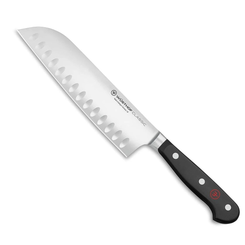 Wusthof 7″ Classic Hollow Edge Santoku Knife