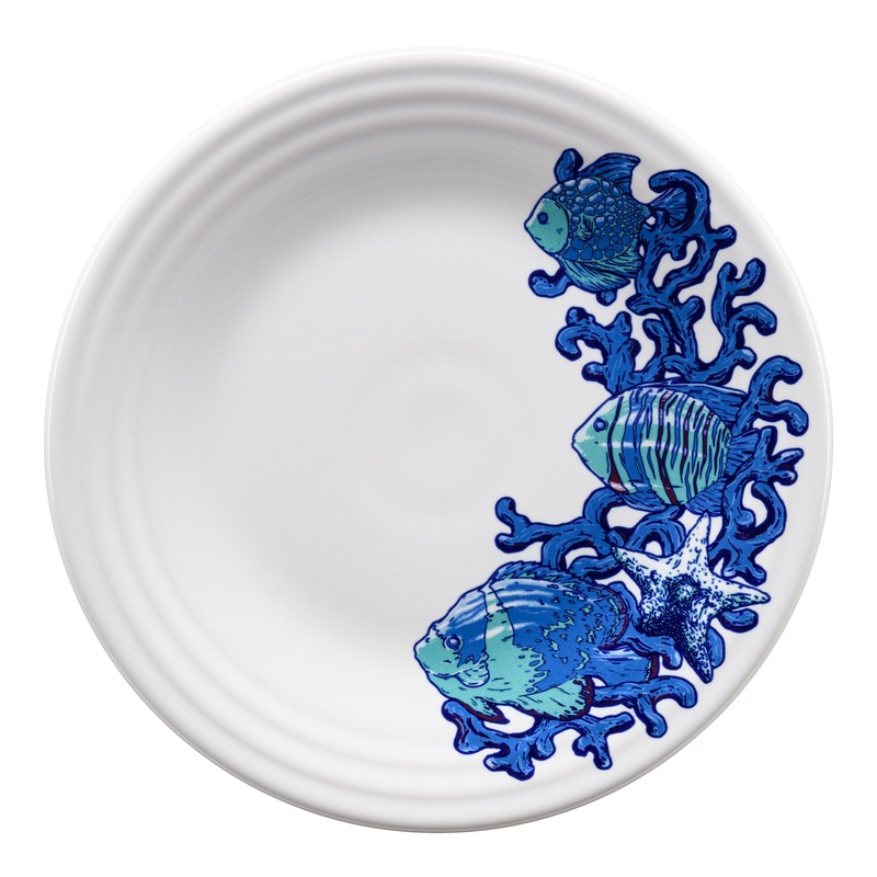 Coastal Fish Classic Rim 9 Inch Luncheon Plate