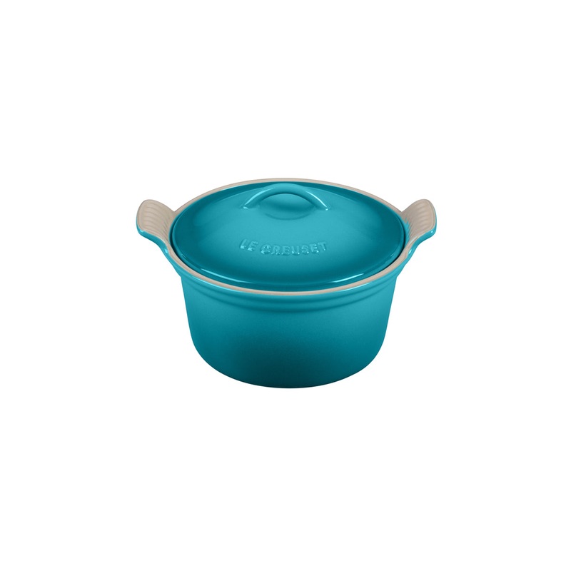 Le Creuset 18 oz. (6 1/4″) Heritage Covered Cocotte – Caribbean