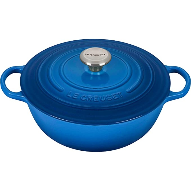 Le Creuset 7 1/2 Qt. Signature Enameled Cast Iron Chef’s Oven w/Stainless Steel Knob – Marseille- Personalized Engraving Available