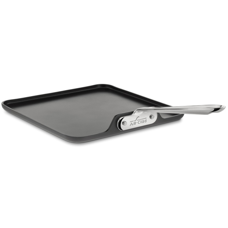 All Clad – HA1 Hard Anodized Nonstick Cookware, Square Griddle, 11 inch