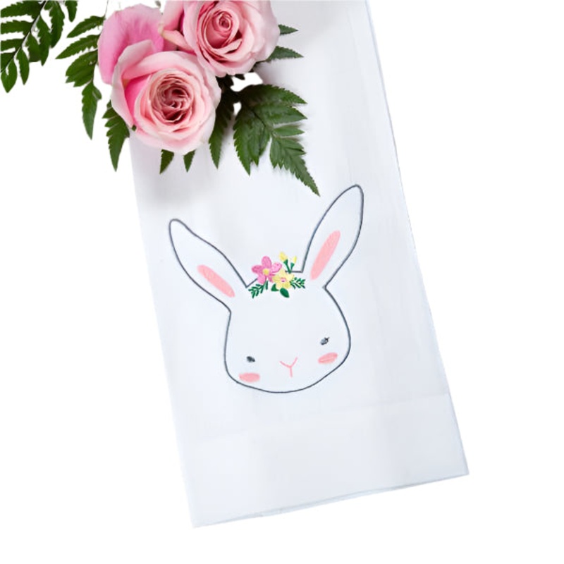 Easter Bunny Face Linen Towel