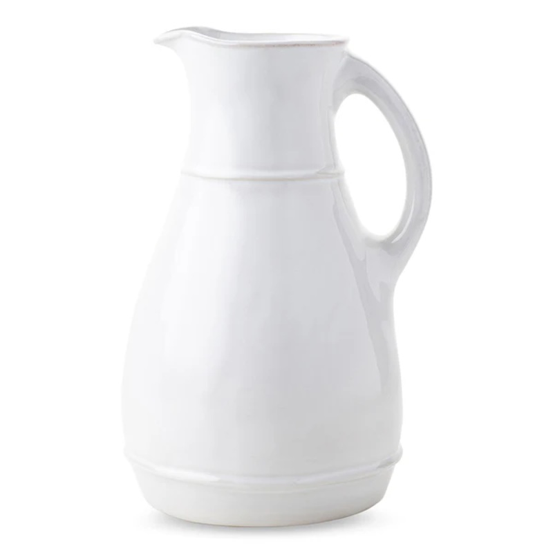 Juliska Puro Ceramic Pitcher – Whitewash