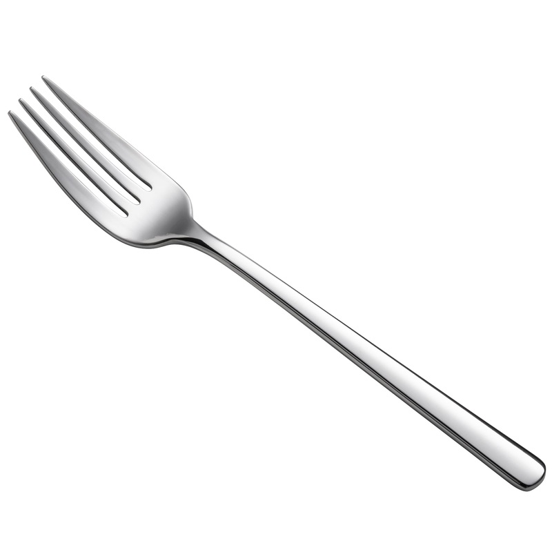 Oneida T673FDEF Quantum 7 1/2″ 18/10 Stainless Steel Extra Heavy Weight Salad / Dessert Fork – 12/Pack
