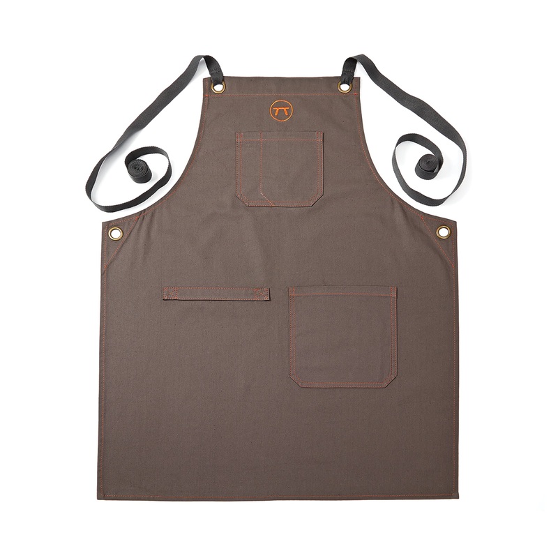 Canvas Griller’s Apron with Multi-Pockets, Brown